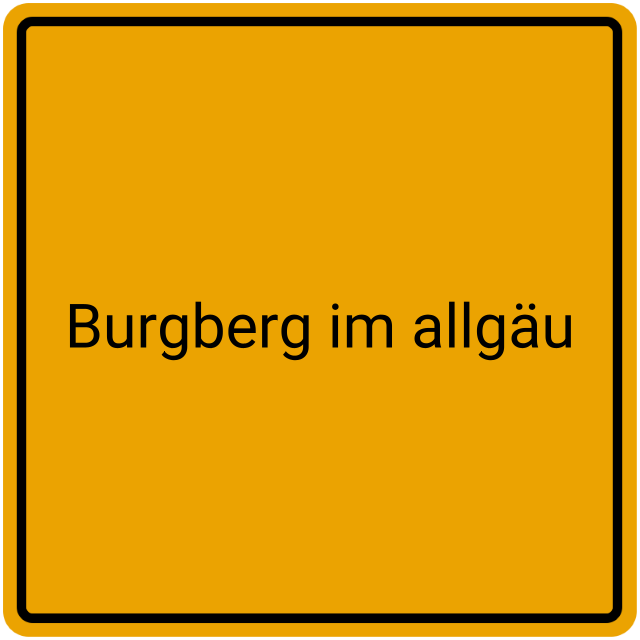 Meldebestätigung Burgberg im Allgäu